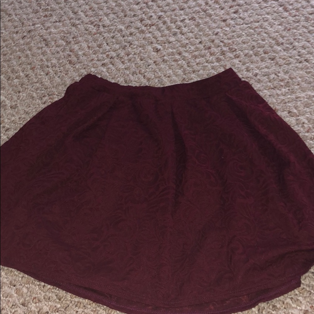 Beautiful deep red skirt